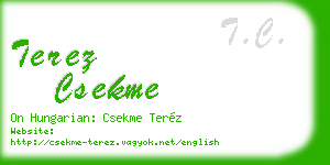 terez csekme business card